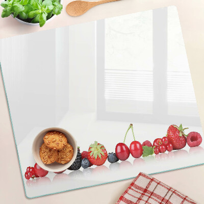 Snijplanken glas Bosvruchten