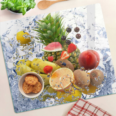 Snijplanken glas Fruit in water