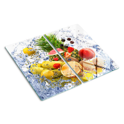 Snijplanken glas Fruit in water