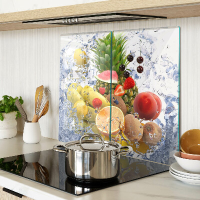 Snijplanken glas Fruit in water
