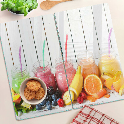 Glazen snijplanken Fruitcocktails met toevoegingen
