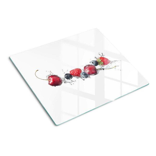 Snijplanken glas Fruit in water
