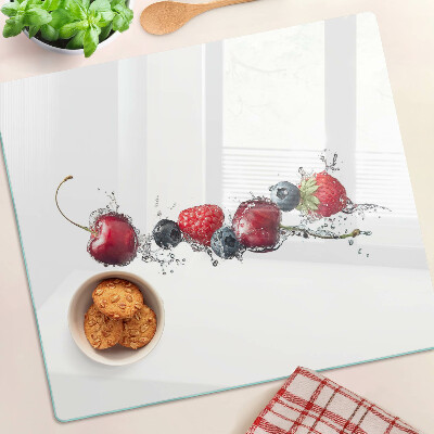 Snijplanken glas Fruit in water