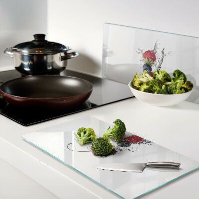 Snijplanken glas Fruit in water