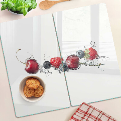 Snijplanken glas Fruit in water