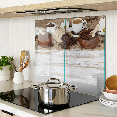 Snijplanken glas Koffie en koffiebonen