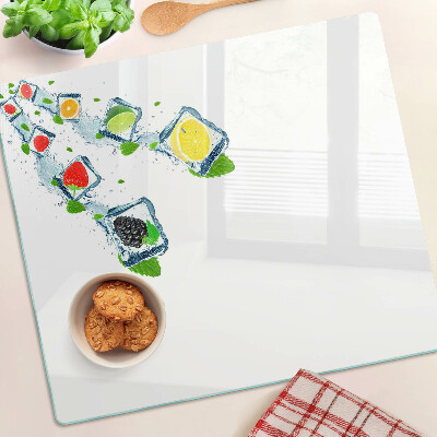 Glazen snijplanken Fruitmotief met kleurrijke schijfjes