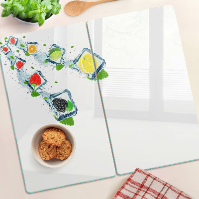 Glazen snijplanken Fruitmotief met kleurrijke schijfjes