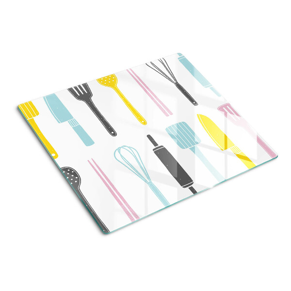 Glazen snijplanken Keukengerei in pastelkleuren