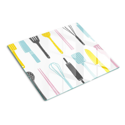 Glazen snijplanken Keukengerei in pastelkleuren