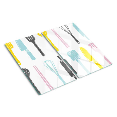 Glazen snijplanken Keukengerei in pastelkleuren