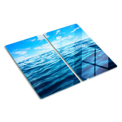 Snijplanken glas Zee en lucht