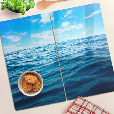 Snijplanken glas Zee en lucht
