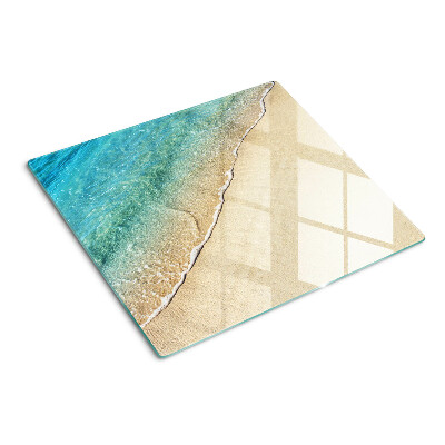 Snijplanken glas Strand- en zeegolven