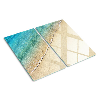 Snijplanken glas Strand- en zeegolven