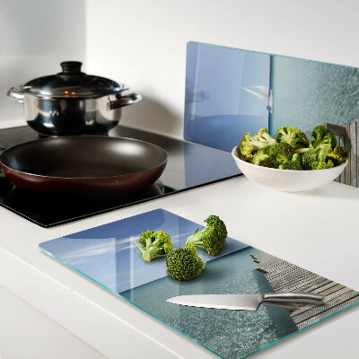 Snijplanken glas Pier over de turquoise zee