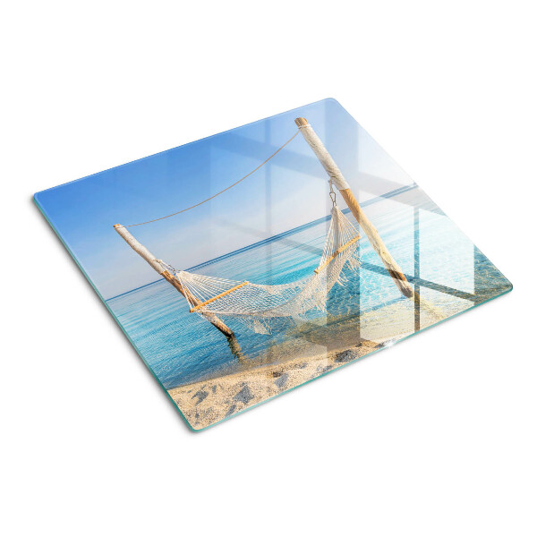 Glazen snijplanken Hangmat aan zee