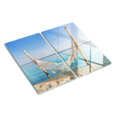 Glazen snijplanken Hangmat aan zee