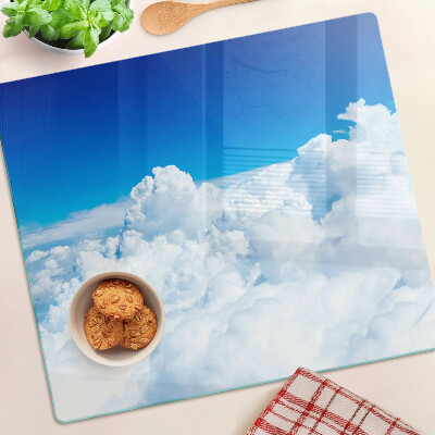 Glazen snijplanken Hemel met wolken