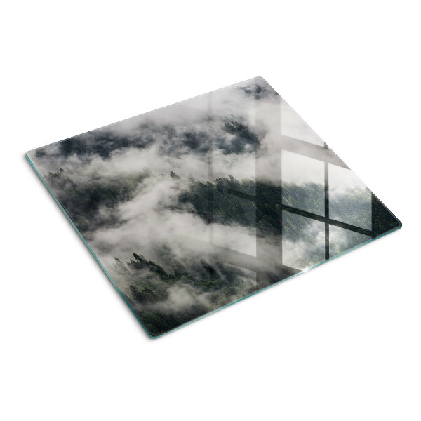 Snijplanken glas Bergen in de wolken