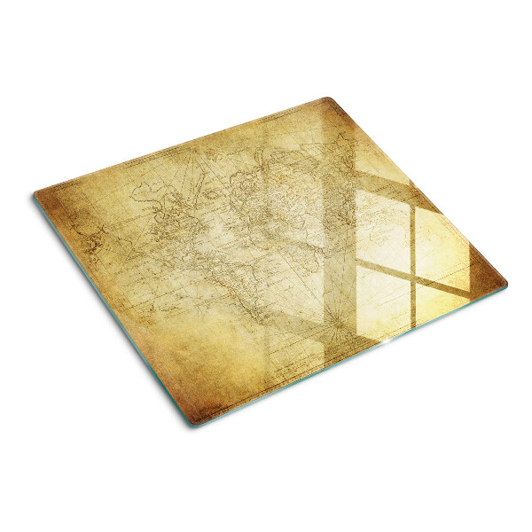 Snijplanken glas Oude wereldkaart