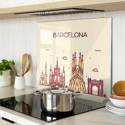 Glazen snijplanken Barcelona en zijn architectuur