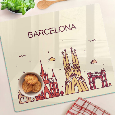 Glazen snijplanken Barcelona en zijn architectuur