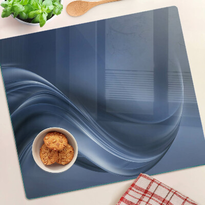Snijplanken glas Golven in tinten blauw