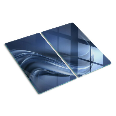 Snijplanken glas Golven in tinten blauw