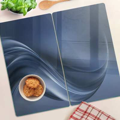Snijplanken glas Golven in tinten blauw