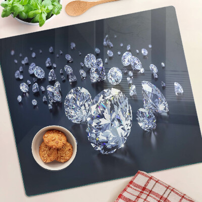 Snijplanken glas Kristallen en diamanten