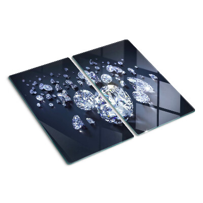 Snijplanken glas Kristallen en diamanten