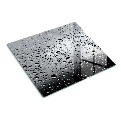 Glazen snijplanken Waterdruppels op glas
