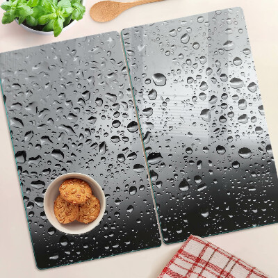 Glazen snijplanken Waterdruppels op glas