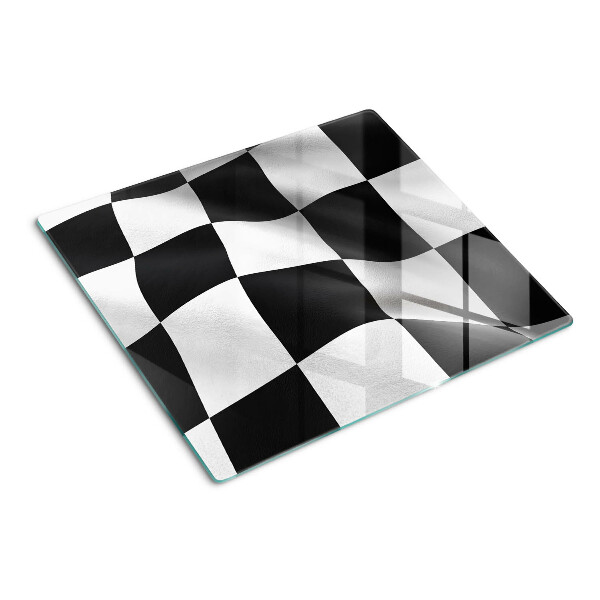 Snijplanken glas Zwart-wit schaakbord