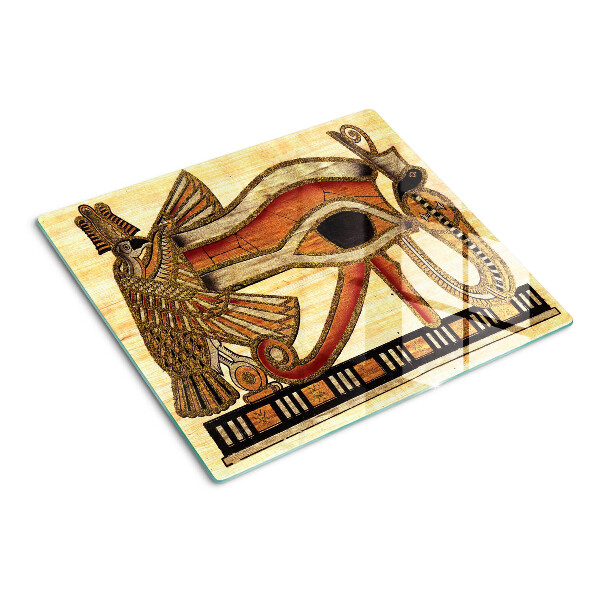 Snijplanken glas Egyptisch hiërogliefmotief