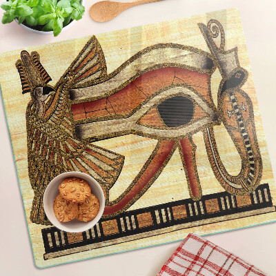 Snijplanken glas Egyptisch hiërogliefmotief