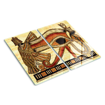 Snijplanken glas Egyptisch hiërogliefmotief