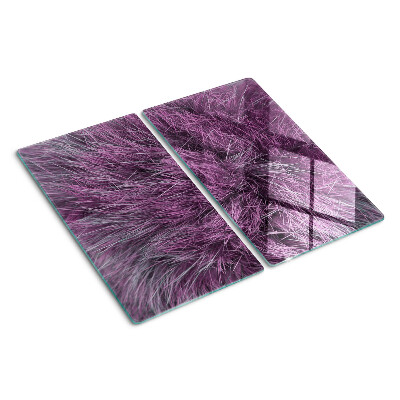 Snijplanken glas Paarse vacht