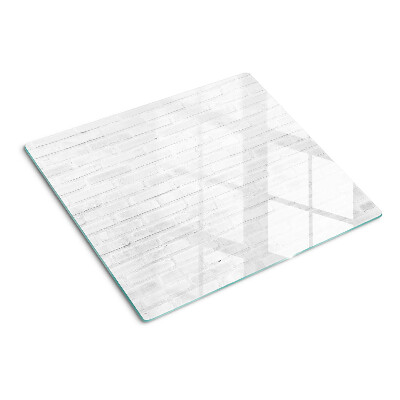 Glazen snijplanken Bakstenen muur in minimalistische stijl