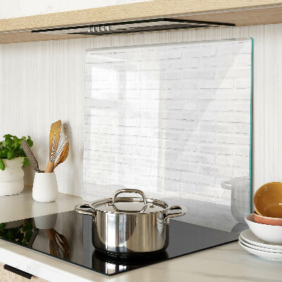 Glazen snijplanken Bakstenen muur in minimalistische stijl