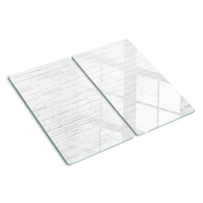 Glazen snijplanken Bakstenen muur in minimalistische stijl