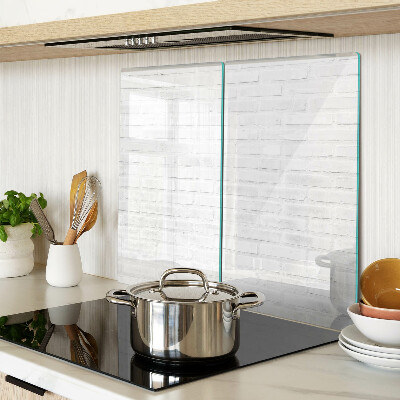 Glazen snijplanken Bakstenen muur in minimalistische stijl