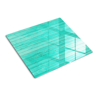 Glazen snijplanken Turquoise vloerplanken