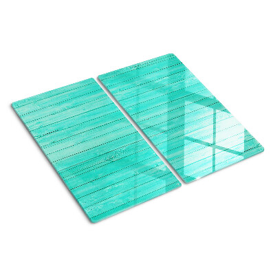 Glazen snijplanken Turquoise vloerplanken