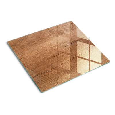 Glazen snijplanken Hout met raamreflectie
