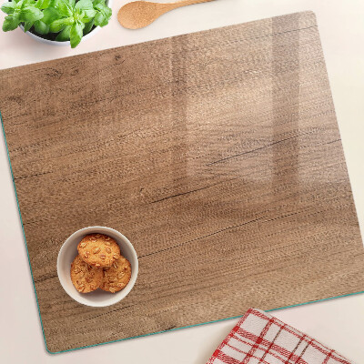 Glazen snijplanken Hout met raamreflectie