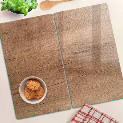 Glazen snijplanken Hout met raamreflectie