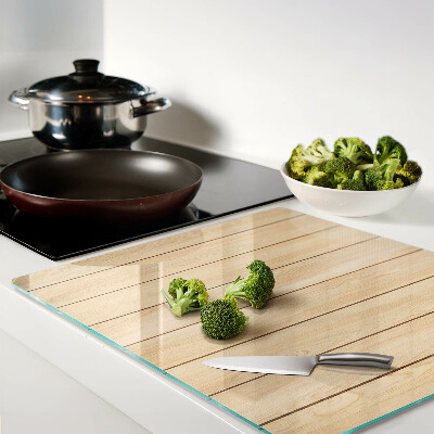 Snijplanken glas Lichtgekleurd houten bord