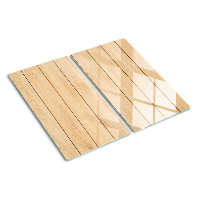 Snijplanken glas Lichtgekleurd houten bord